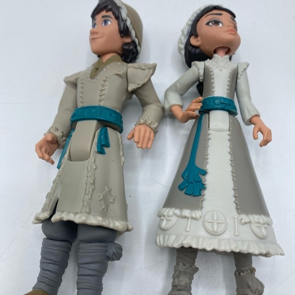 Disney Princess Elsa Anna Sven Dol Loose Figurine Figure Cake Topper Toy Set - Picture 4 of 5